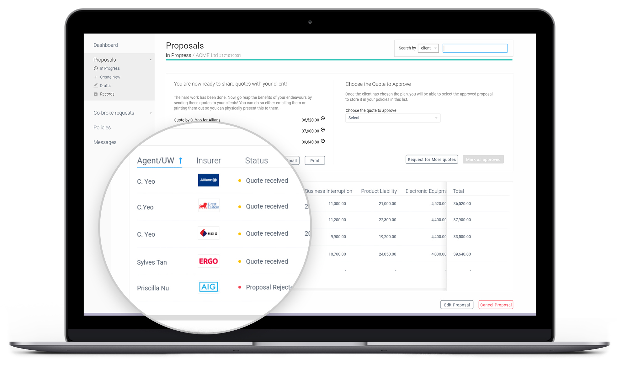 Quote Sourcing System